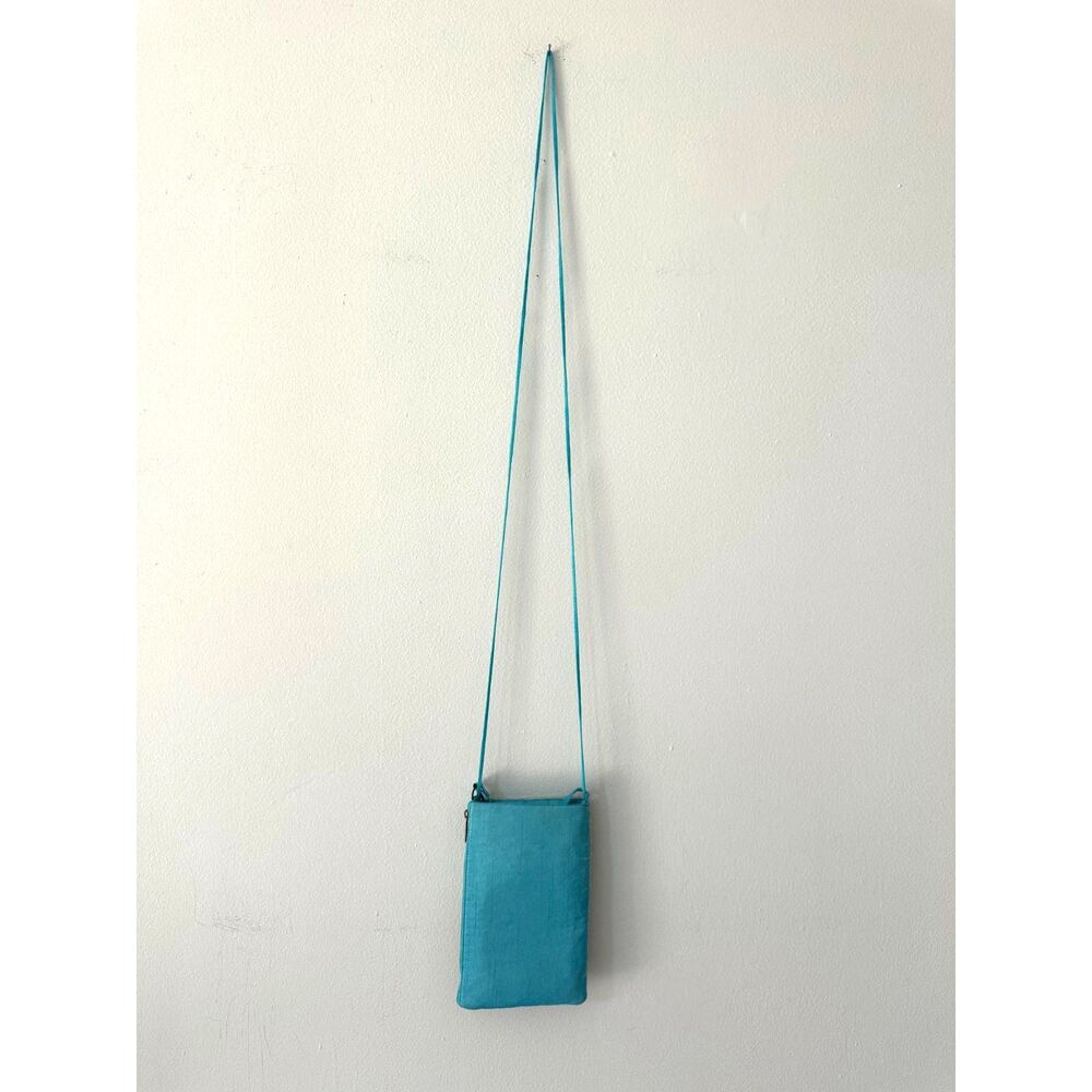 Beaded Starfish Mini Handbag Crossbody Phone Purse Turquoise Blue Beach Coastal - Picture 4 of 9